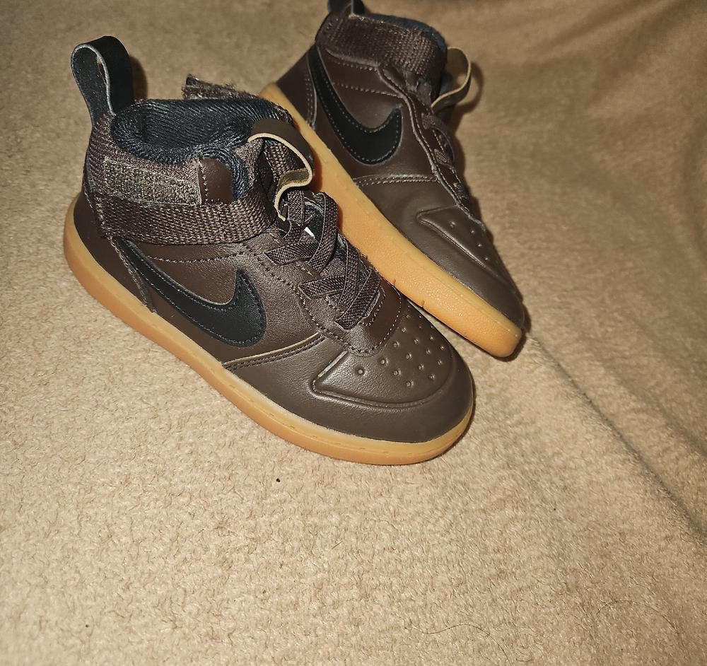 Nike Brown and Black High-Top Sneakers